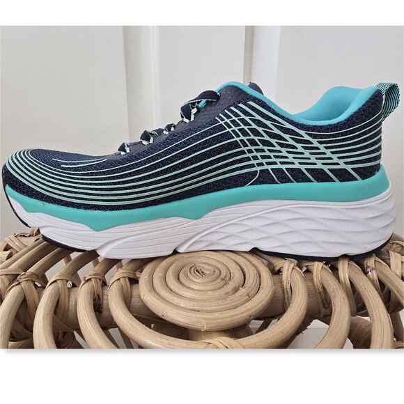 NEW Skechers Ultra Go Run Max Cushion Elite Blue Turquoise Sneakers Women's 7 - Picture 7 of 15